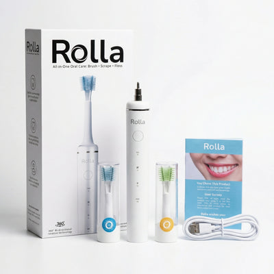 Escova de Dentes Elétrica – Dupla Rotação Inteligente 